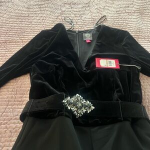 Elegant Black Velvet Women's Jacket